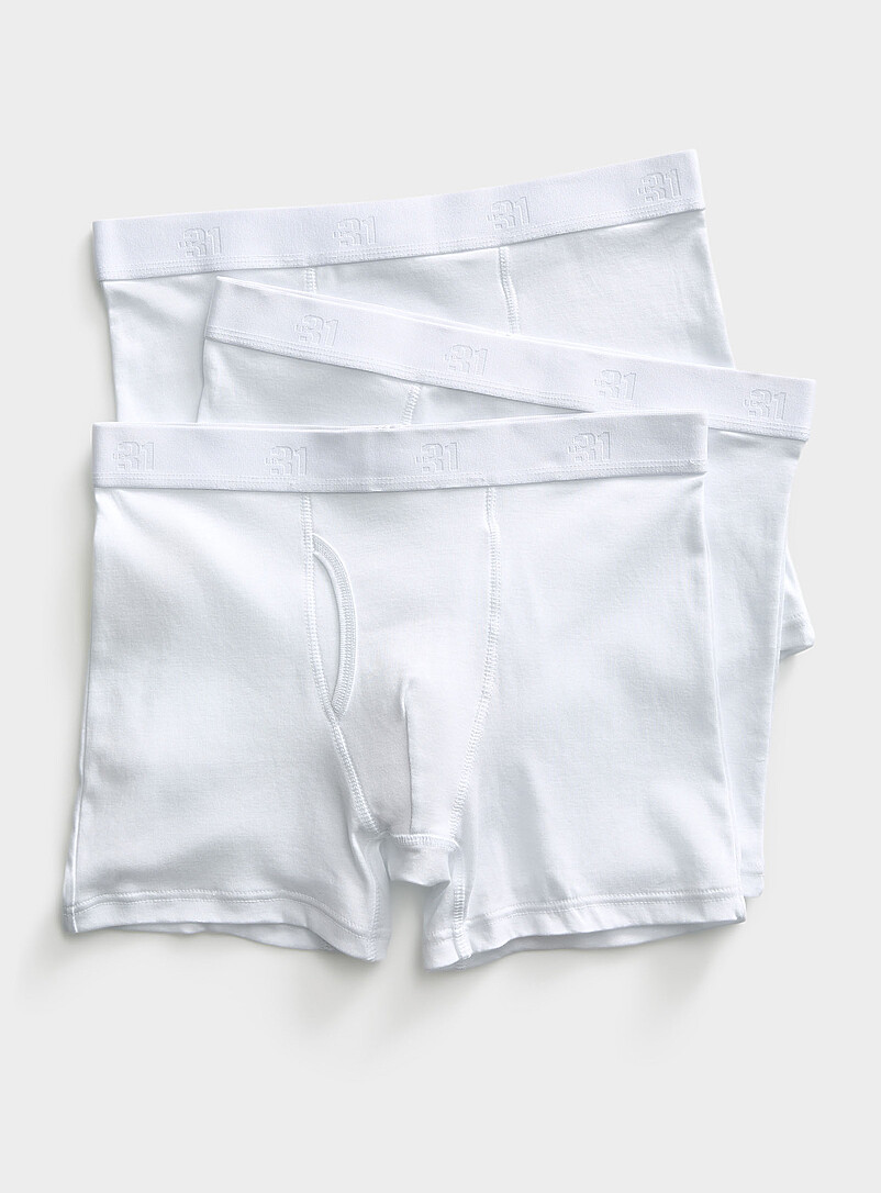 5" classic solid boxer briefs Organic cotton 3-pack product image (primary)