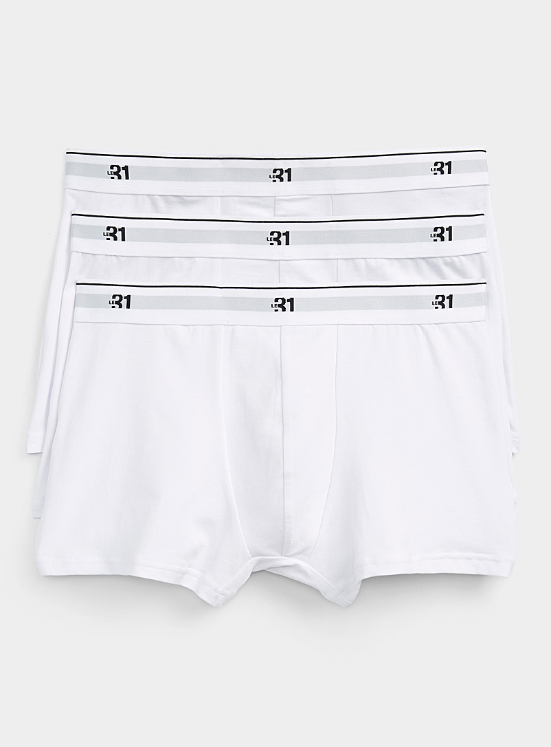 3" Logo-Waist Classic Trunks Organic Cotton 3-Pack