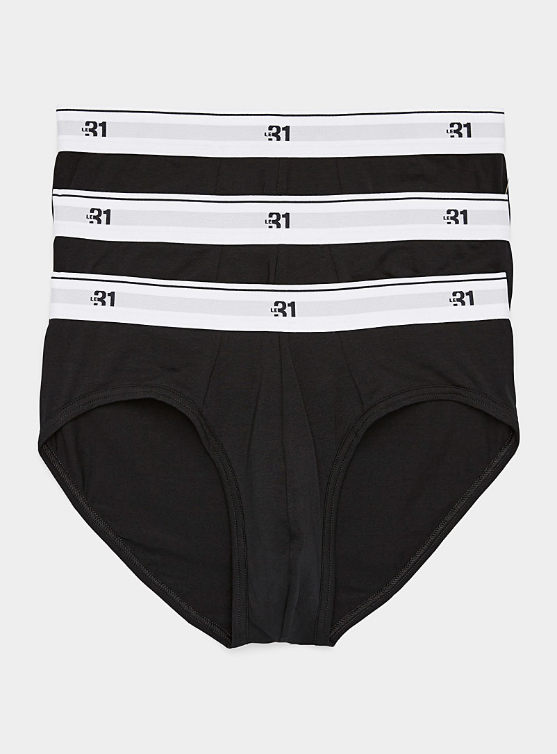 Logo-Waist Classic Briefs Organic Cotton 3-Pack