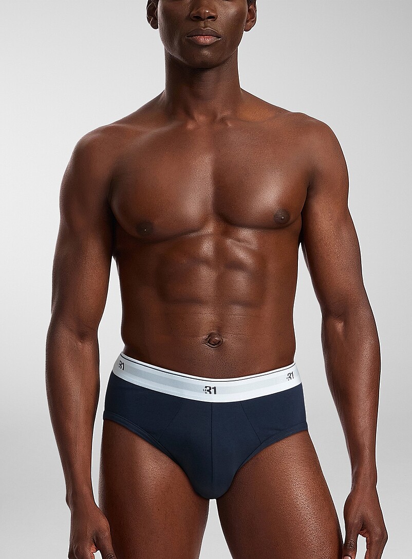 Logo-waist classic briefs Organic cotton 3-pack product image 2