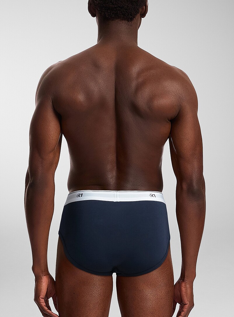 Logo-waist classic briefs Organic cotton 3-pack product image 3