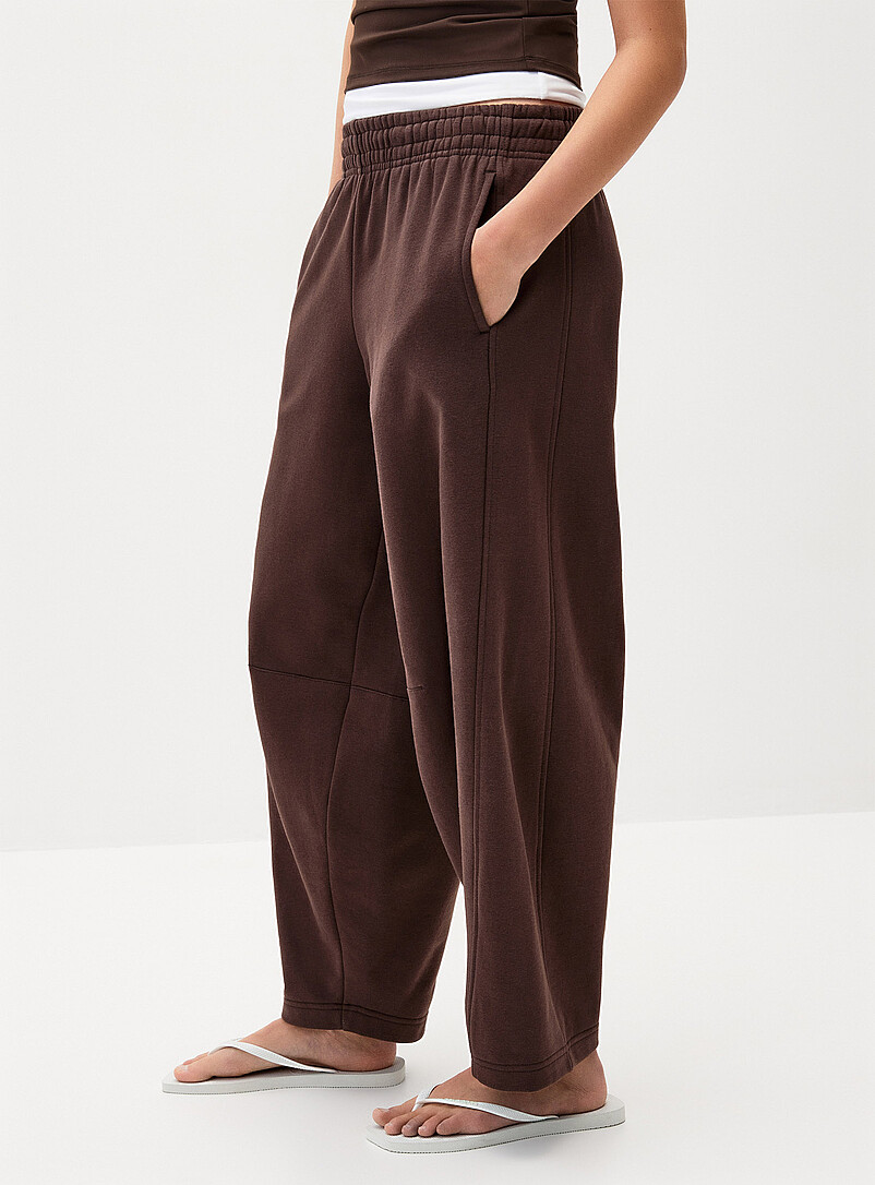 Fleece barrel-leg pant product image 2