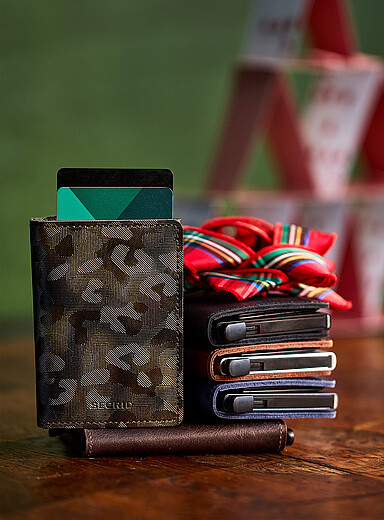 Slimwallet textured camouflage leather wallet | Secrid | Mens Wallets ...