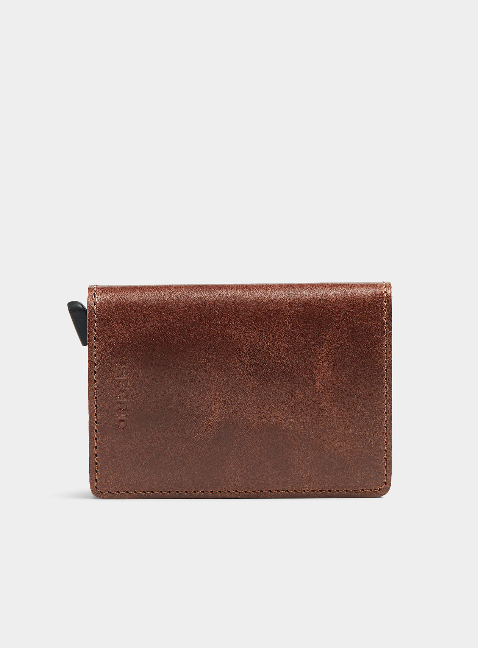 Secrid - Vintage leather mini wallet (Men, Brown, ONE SIZE)