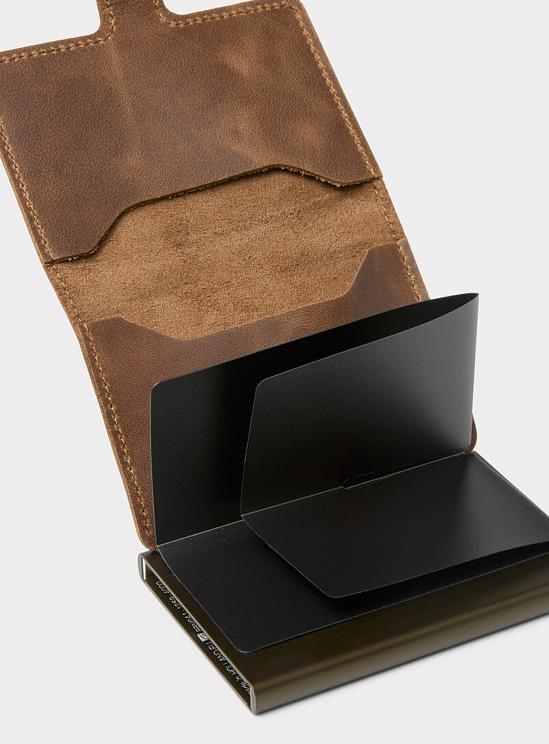 Vintage leather mini-wallet product image 3