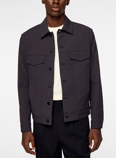 Theory: La veste River twill Neoteric Gris pour homme