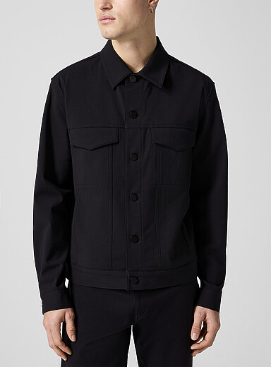 Theory Black River Neoteric twill jacket for men