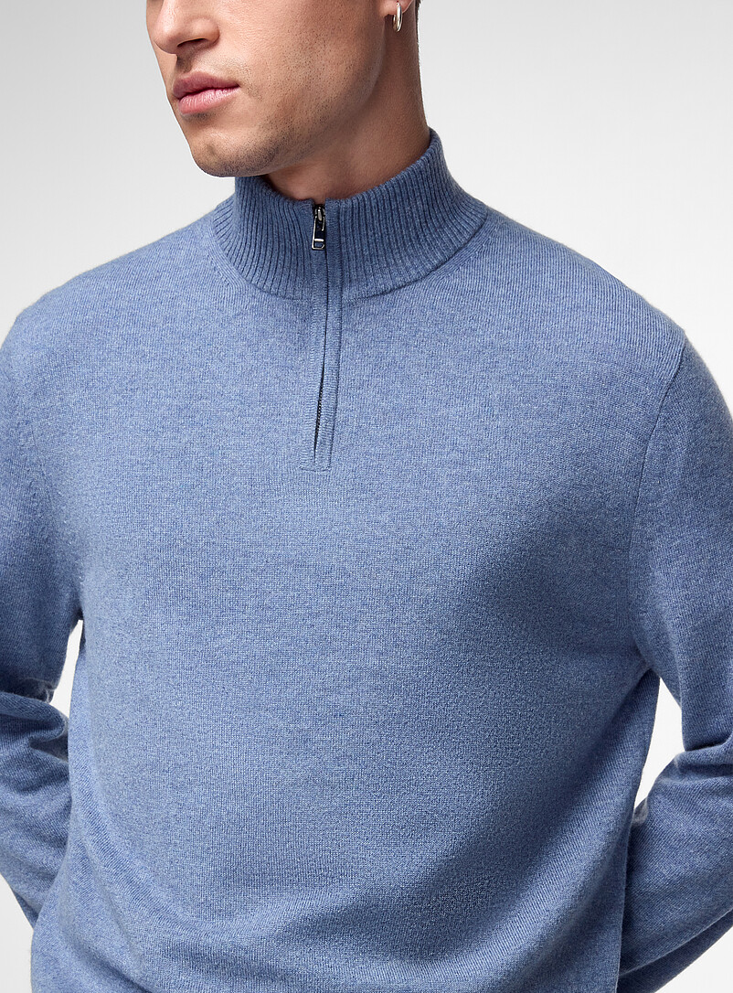 Hilles zip-neck cashmere sweater | Theory | Shop Men's Cashmere