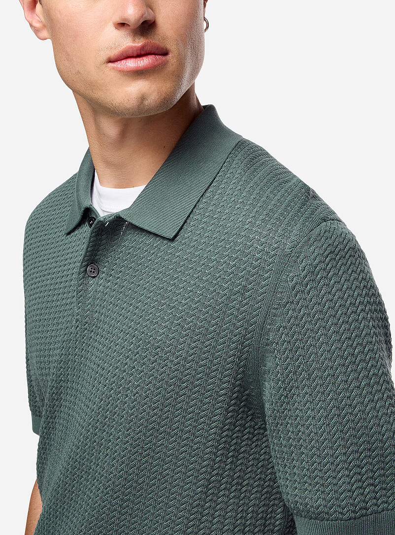 Soris cable-knit polo product image 2