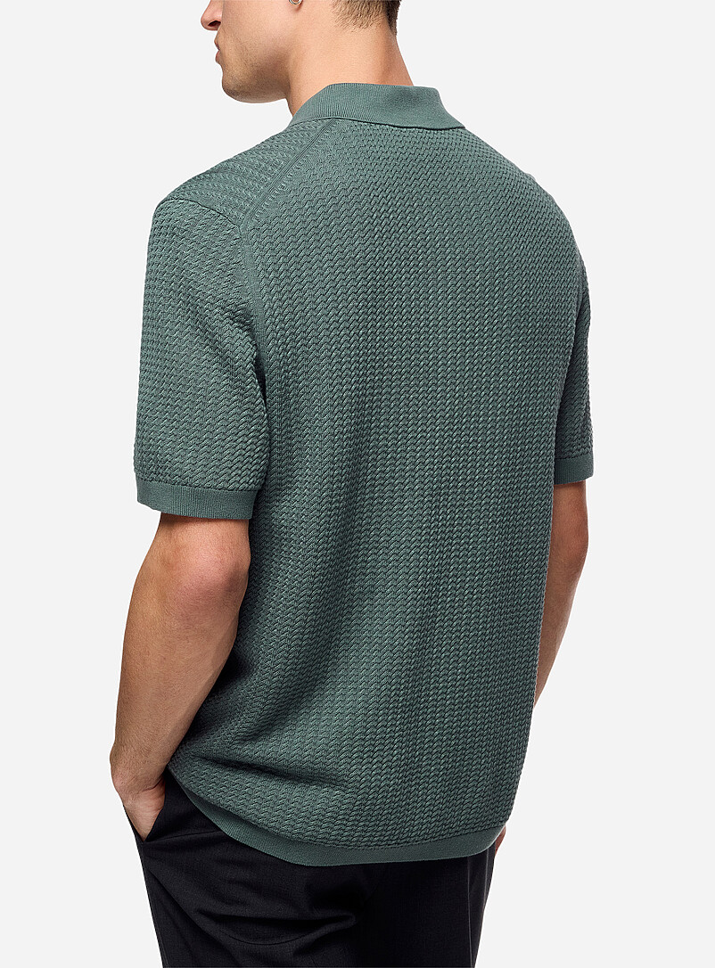 Soris cable-knit polo product image 3