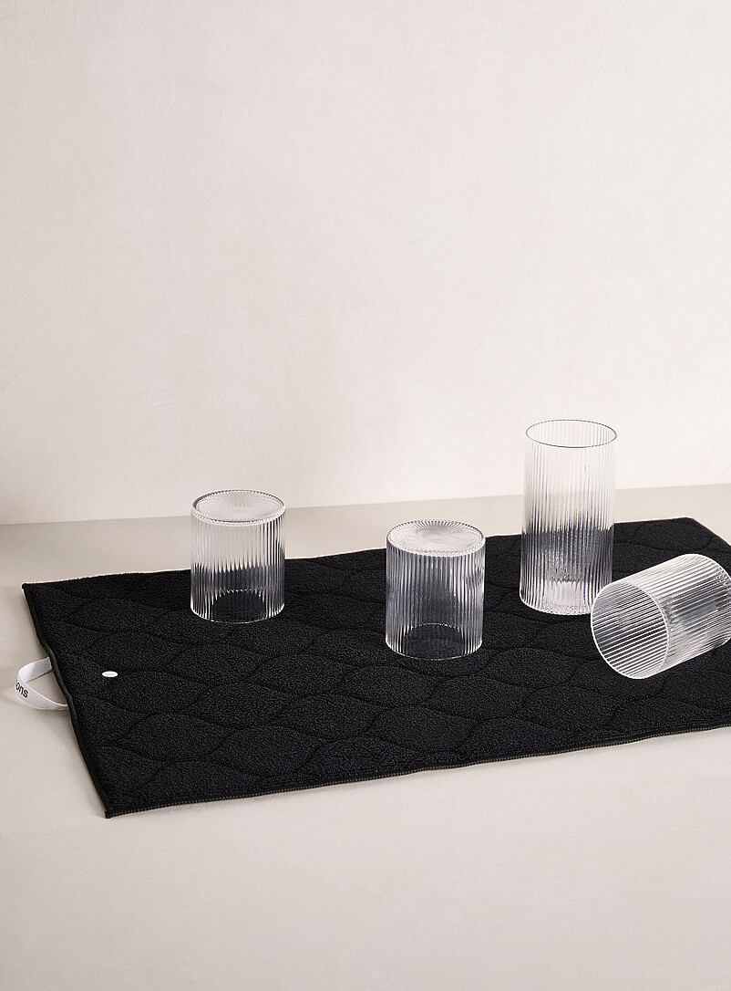 Quilted-Effect Dish Drying Mat
