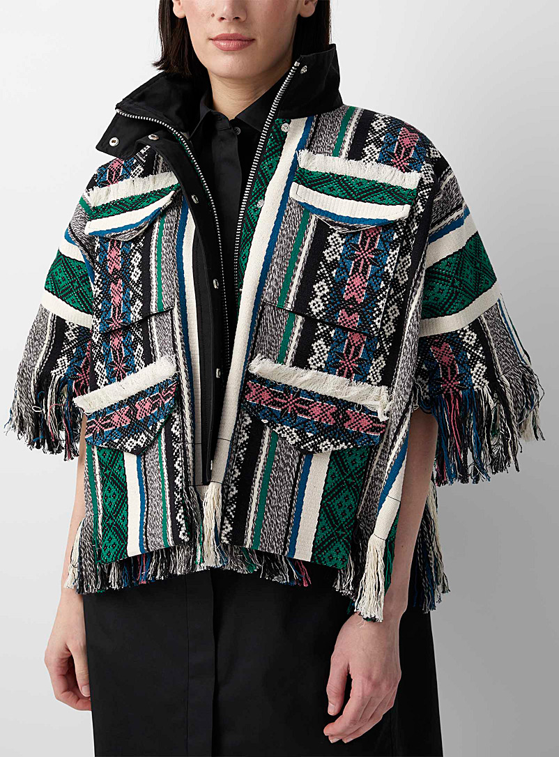 Sacai Assorted Composite weave jacket for women