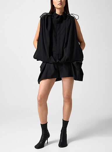 Le short rayures banquier amplifi&eacute;