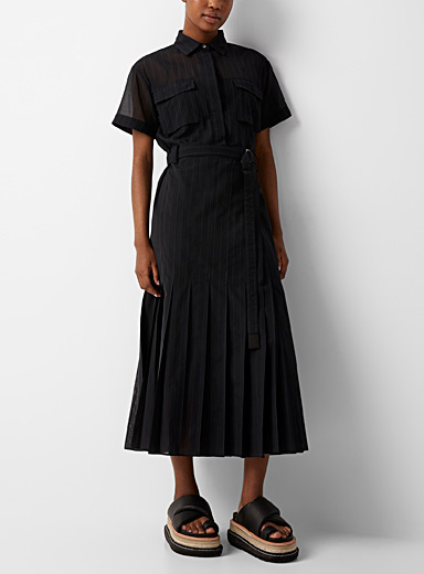 Striped shirtdress | Sacai | Shop Women's Designer Sacai Items Online ...