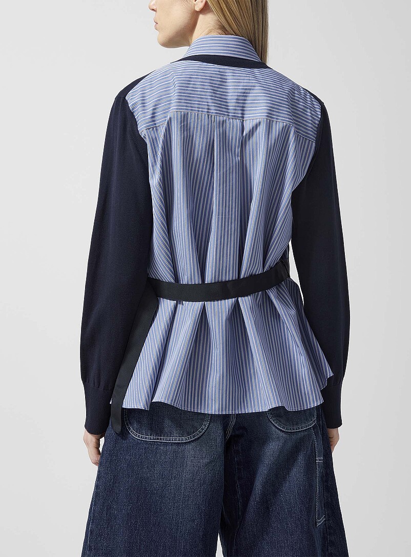 Layered cardigan shirt product image 3