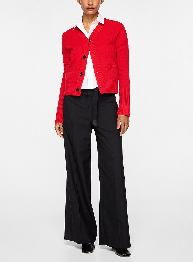 Red wool cardigan product image 2