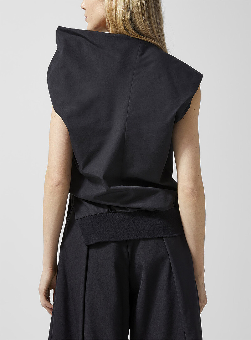 Draped poplin top product image 3
