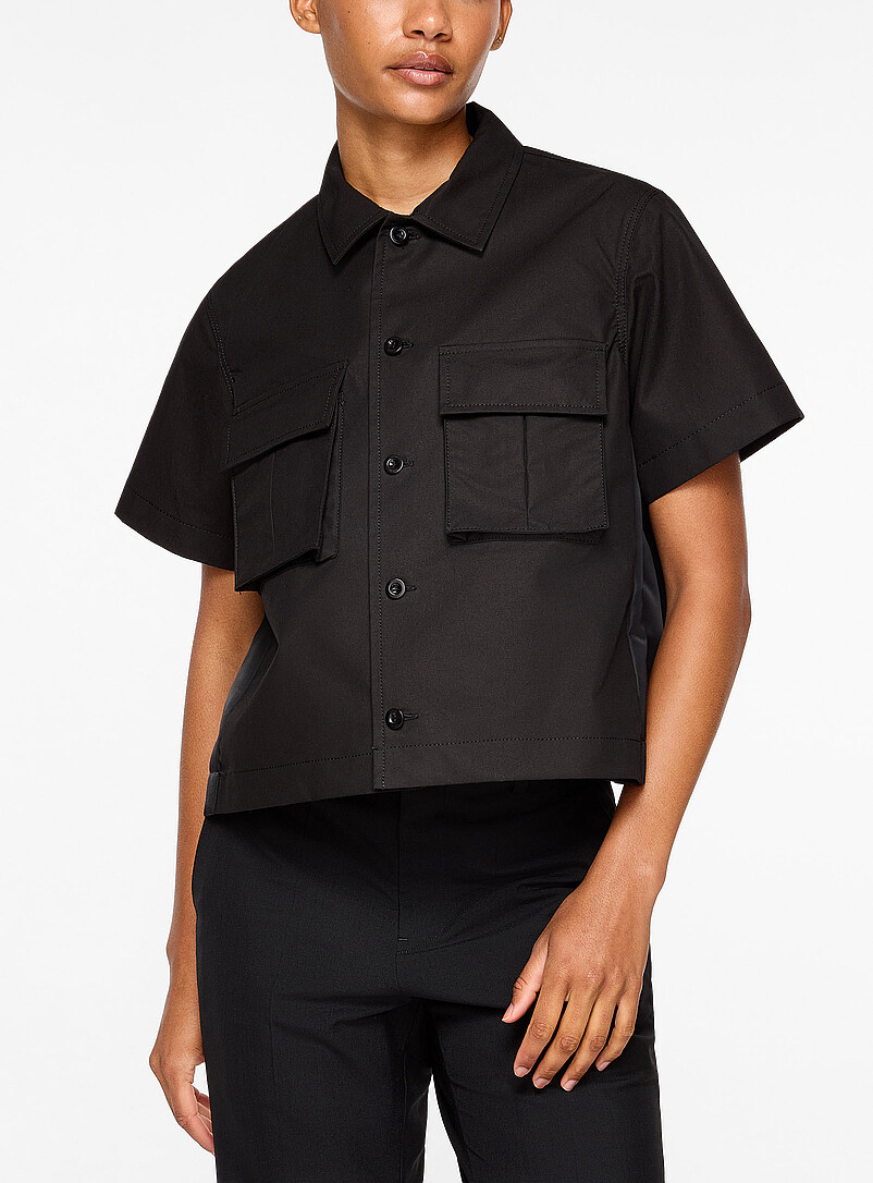 Utility cotton trapeze shirt product image (primary)