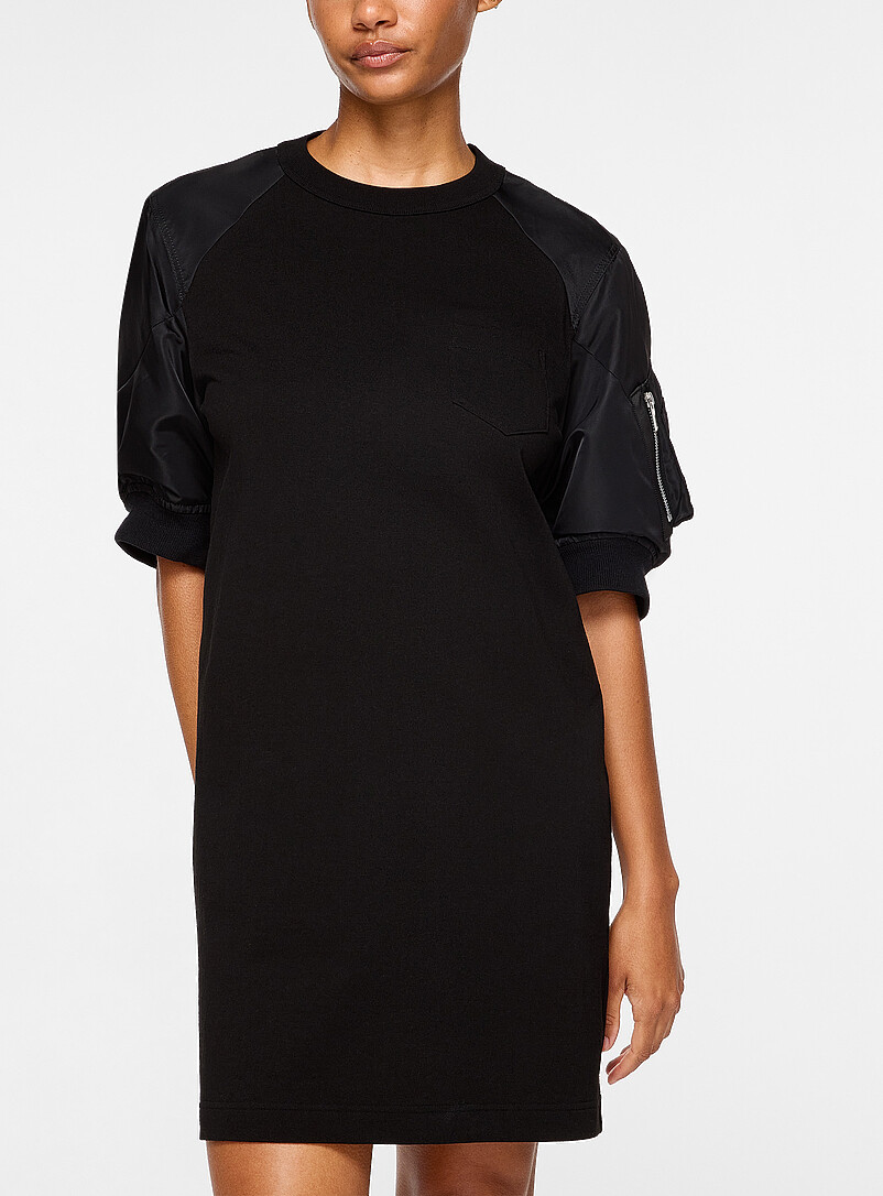 Nylon sleeves T-shirt dress product image (primary)