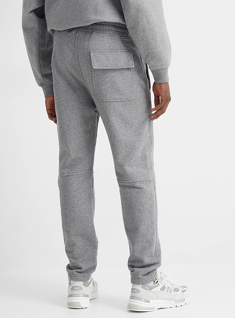 Represent Dark Grey Blanks terry-lined joggers for men