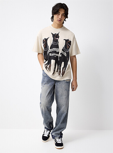 R3 distressed jean Baggy fit | Represent | Shop Men's Straight Leg ...