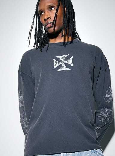 Represent: Le t-shirt MH imprim&eacute; logo Noir pour homme