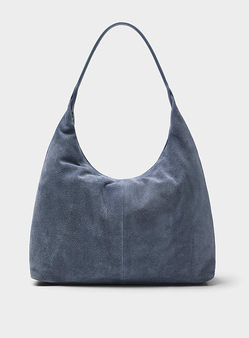 Simons: Le sac besace su&egrave;de &eacute;pur&eacute; <b>Collection exclusive d'Italie</b> Chocolat - Espresso pour femme