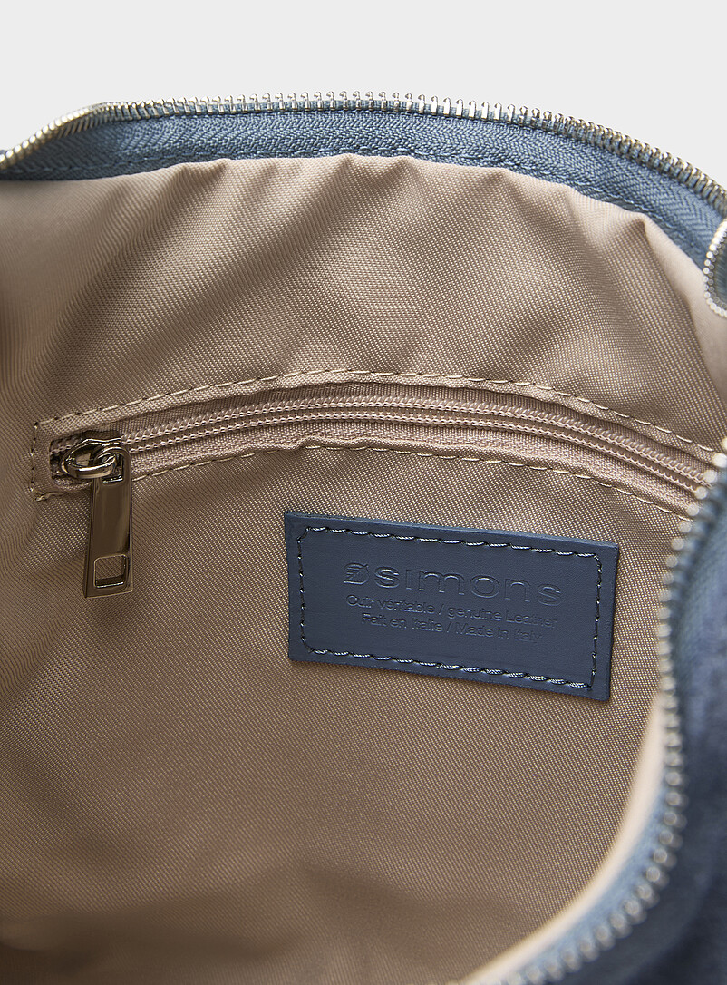 Simons: Le sac besace su&egrave;de &eacute;pur&eacute; <b>Collection exclusive d'Italie</b> Chocolat - Espresso pour femme