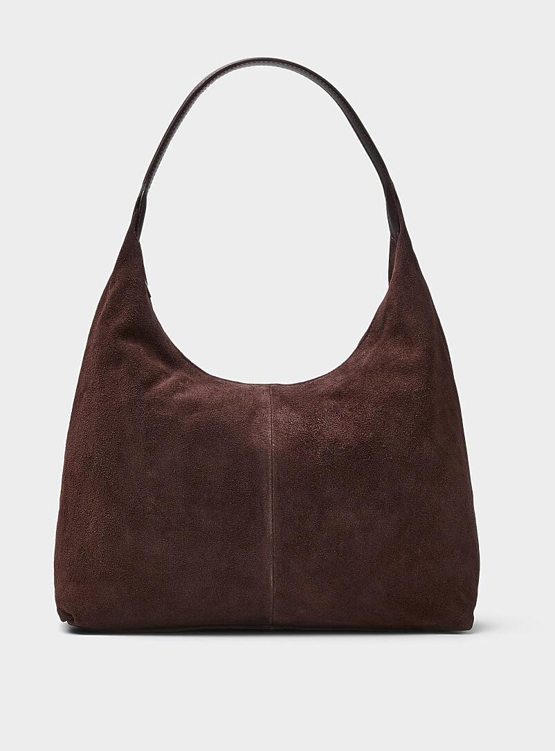 Simons: Le sac besace su&egrave;de &eacute;pur&eacute; <b>Collection exclusive d'Italie</b> Sable pour femme