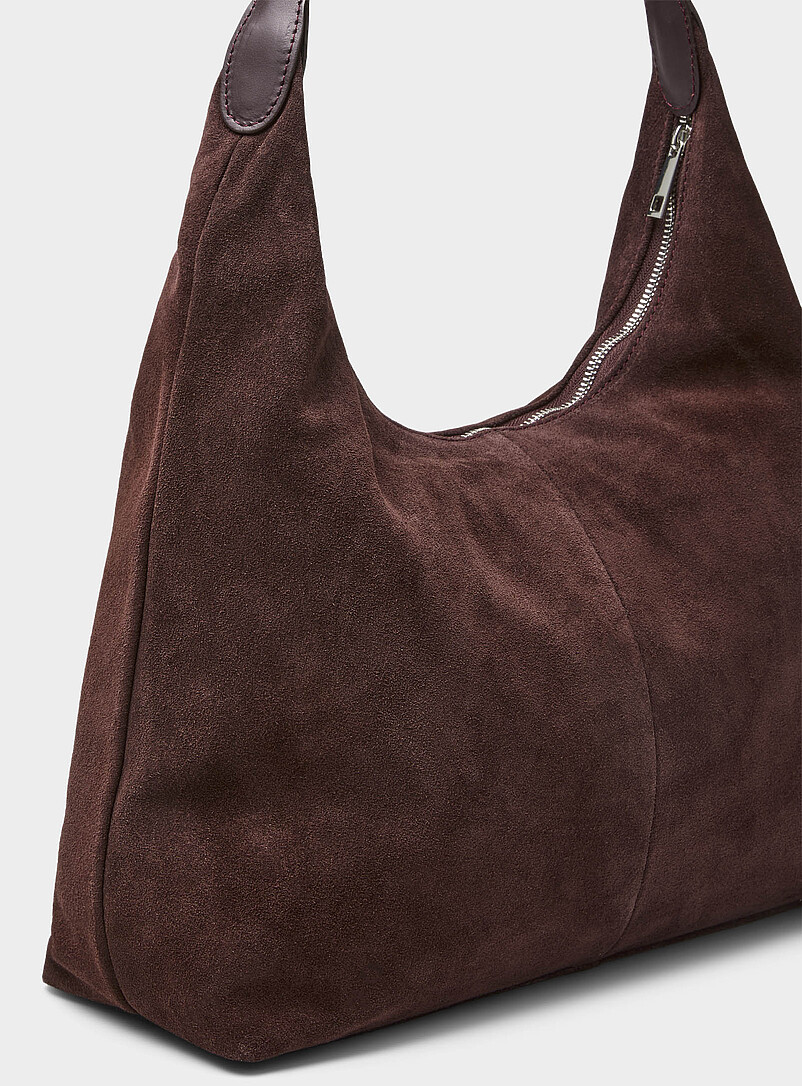 Simons: Le sac besace su&egrave;de &eacute;pur&eacute; <b>Collection exclusive d'Italie</b> Sable pour femme
