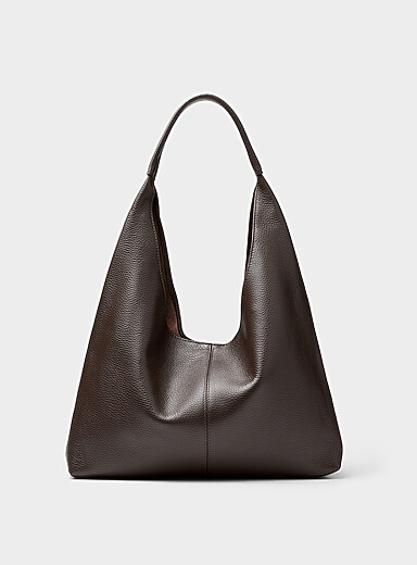 Le sac besace cuir grenu souple <b>Collection exclusive d'Italie</b>