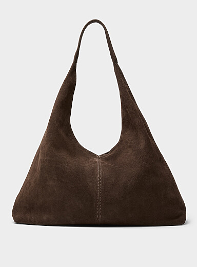 Le large sac besace su&egrave;de souple <b>Collection exclusive d'Italie</b>