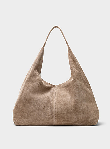 Le large sac besace su&egrave;de souple <b>Collection exclusive d'Italie</b>