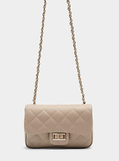 Le petit sac cuir lisse matelass&eacute; <b>Collection exclusive d'Italie</b>