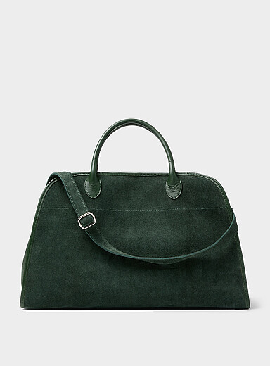 Le 31: Le sac de voyage en su&egrave;de <b>Collection exclusive d'Italie</b> Brun noisette pour homme