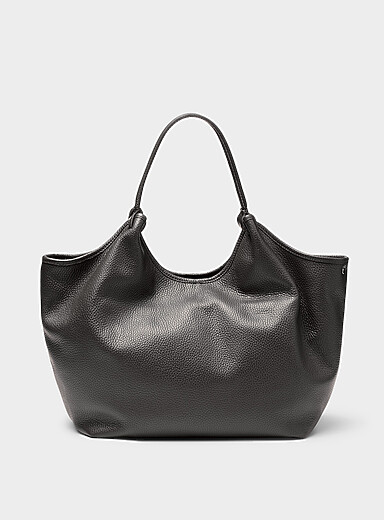 Le fourre-tout cuir grenu souple <b>Collection exclusive d'Italie</b>
