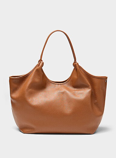 Le fourre-tout cuir grenu souple <b>Collection exclusive d'Italie</b>