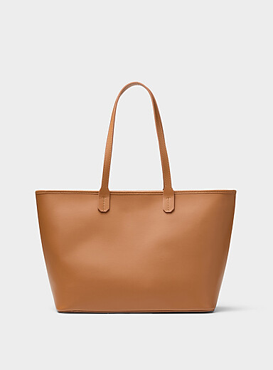Smooth leather tote bag <b>Exclusive collection from Italy</b>