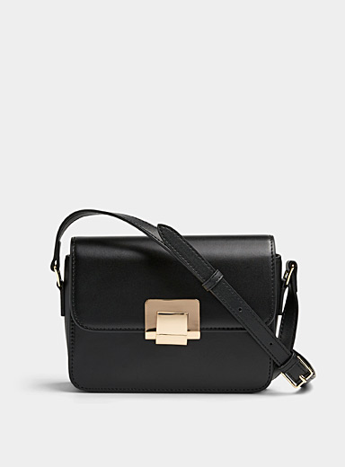 Minimalist smooth leather flap bag Exclusive collection from Italy ...