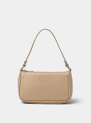 Le sac d'&eacute;paule cuir grenu <b>Collection exclusive d'Italie</b>