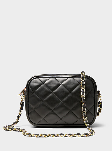 Le sac bandouli&egrave;re cuir matelass&eacute;  <b>Collection exclusive d'Italie</b>