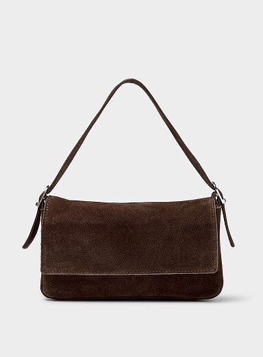 Le sac baguette rectangulaire su&egrave;de <b>Collection exclusive d'Italie</b>