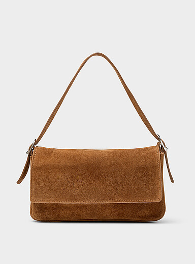 Le sac baguette rectangulaire su&egrave;de <b>Collection exclusive d'Italie</b>