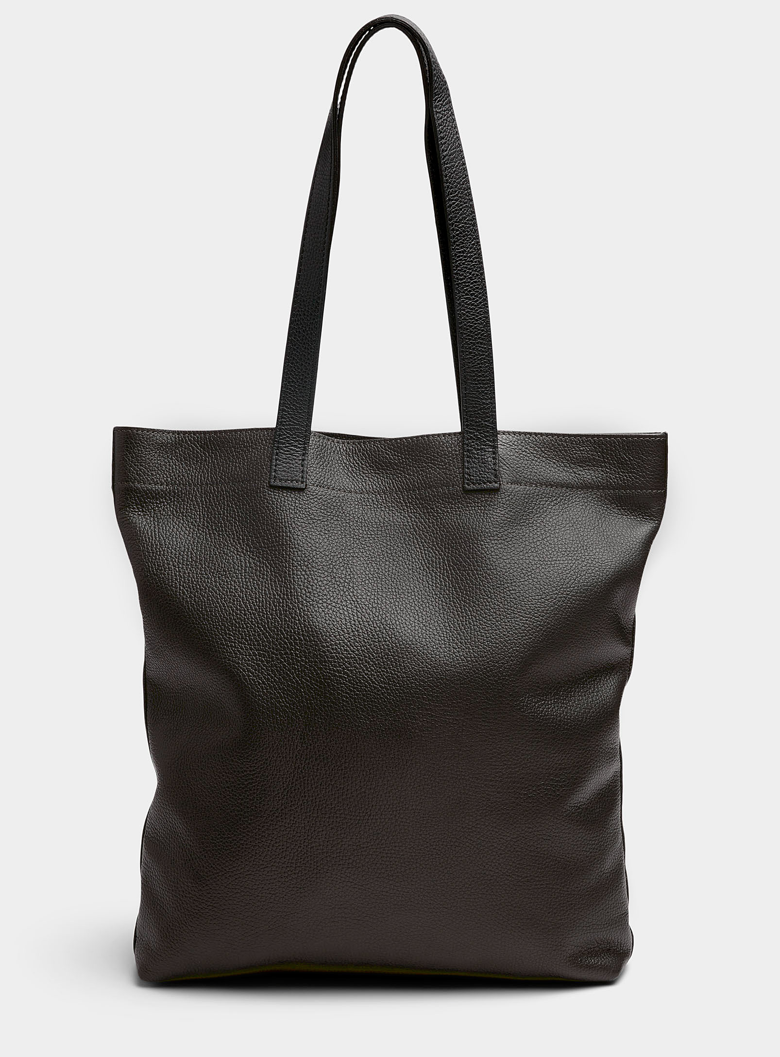 Le 31 Leather Rectangular Tote In Black