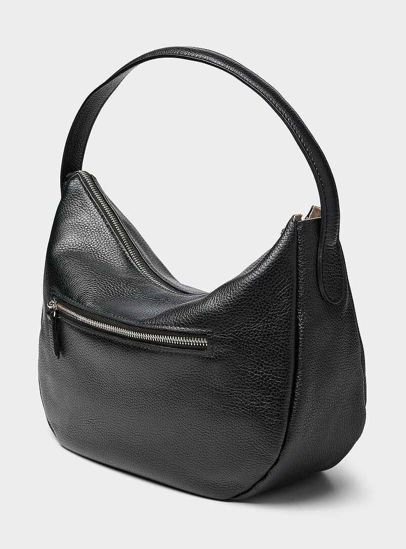 Minimalist pebbled leather XL shoulder bag Exclusive collection from Italy product image 2