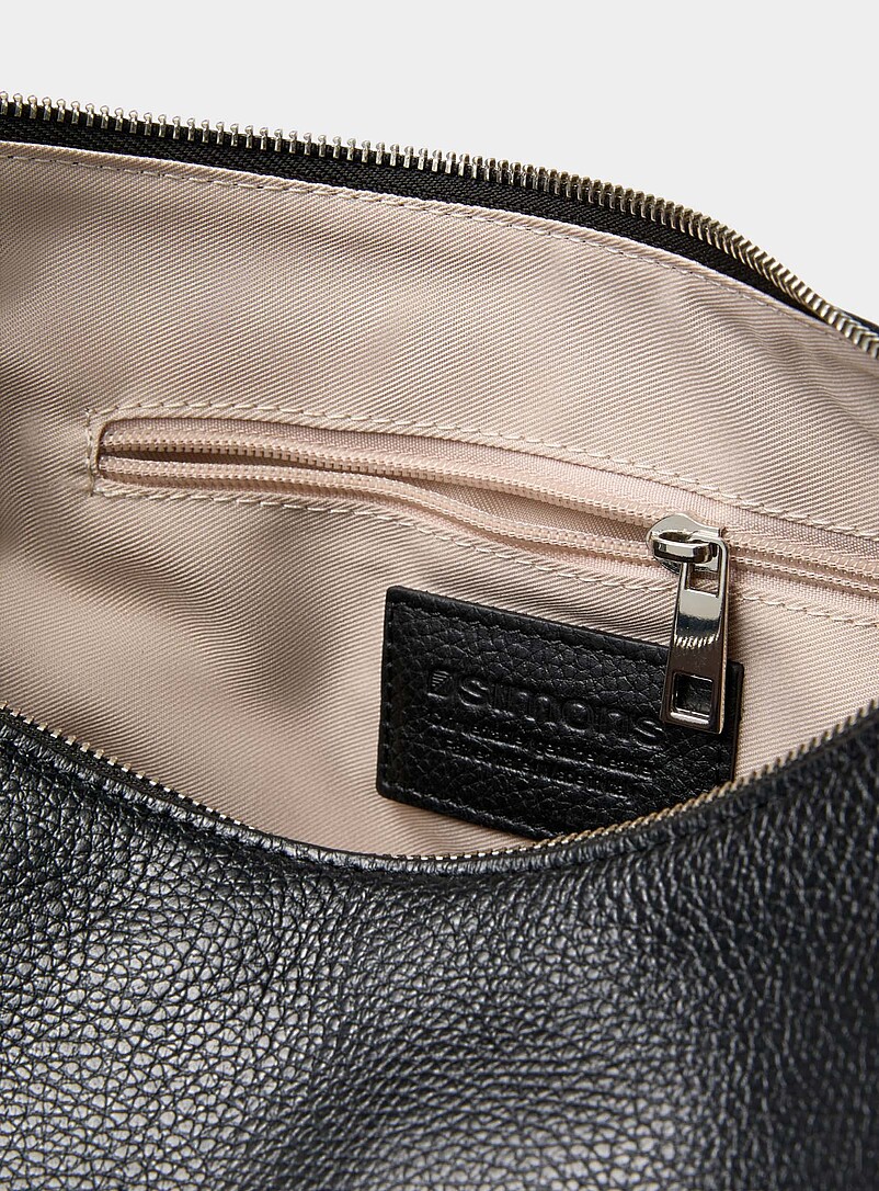 Minimalist pebbled leather XL shoulder bag Exclusive collection from Italy product image 3