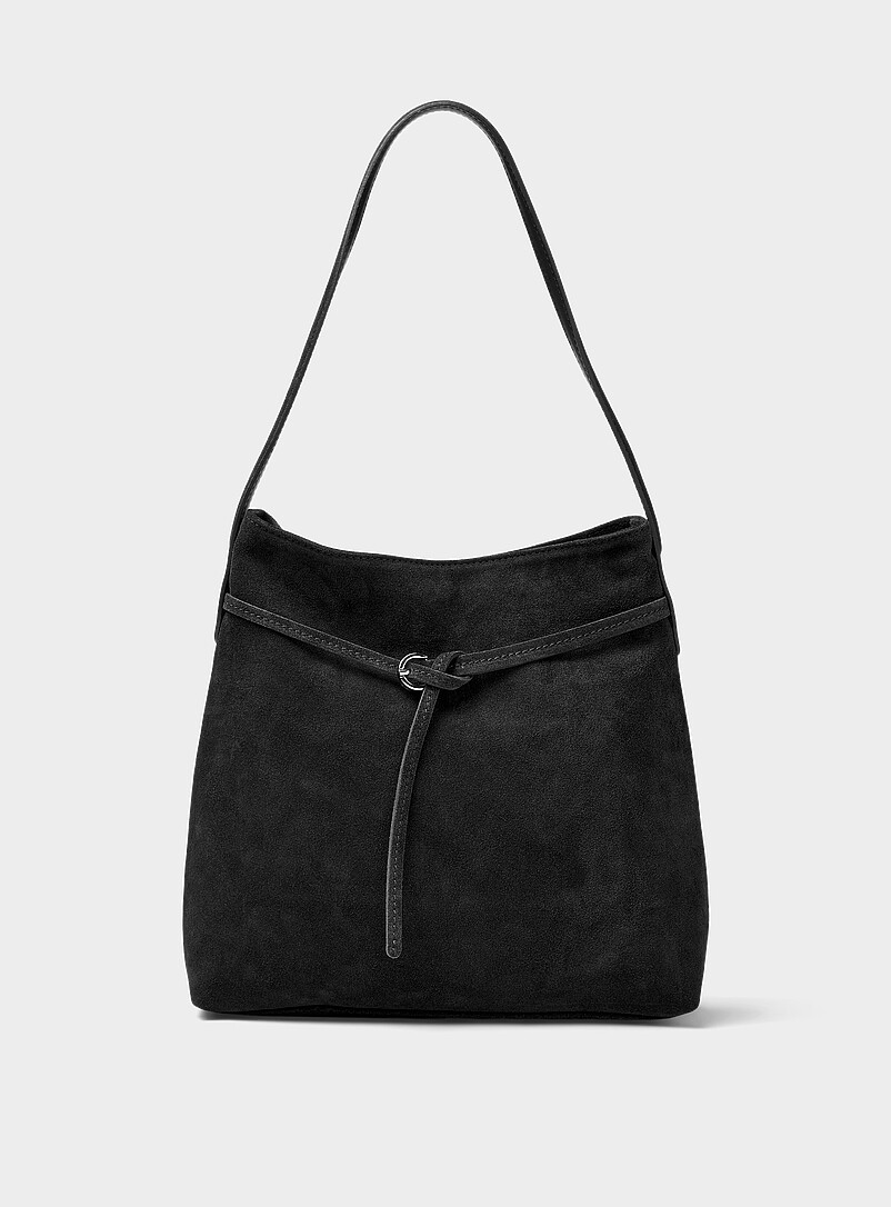 Accent belt suede hobo bag Exclusive collection from Italy product image (primary)