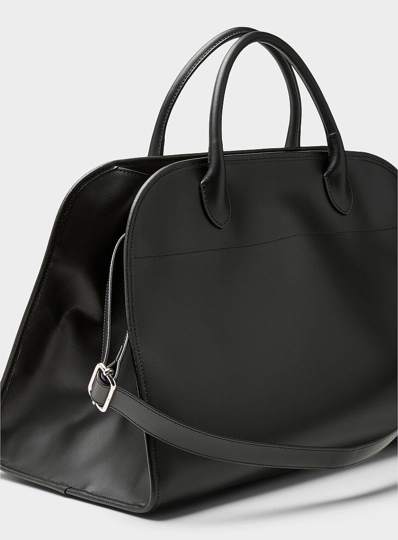 Large minimalist leather tote Exclusive collection from Italy product image 2