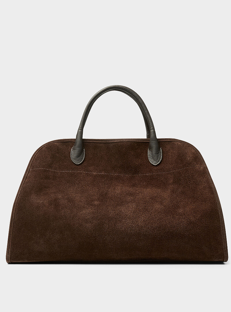 Suede Weekender Bag Exclusive Collection From Italy