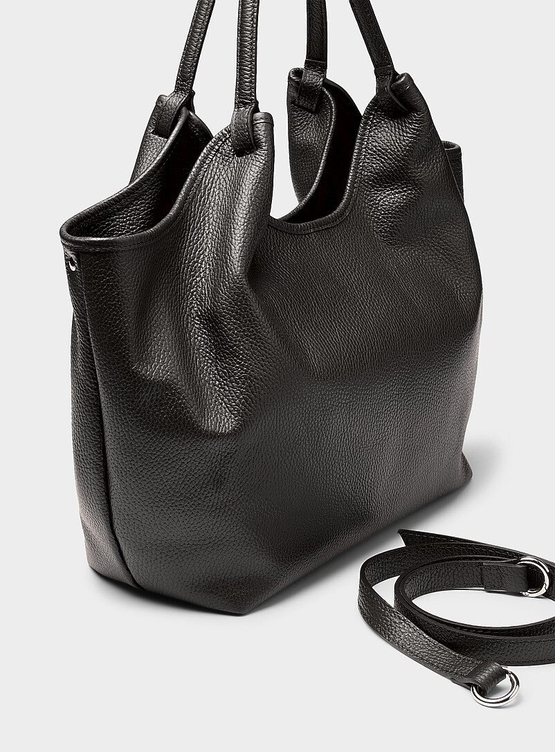 Supple pebbled leather tote bag Exclusive collection from Italy product image 2